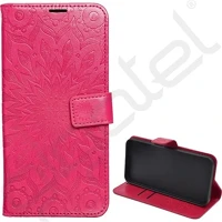 Gigapack GP-176319 Motorola moto g56 5g  tok álló, bőr hatású flip, mandala, rózsaszín kép