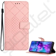 Gigapack GP-176323 T phone 3 5g  tok álló, bőr hatású flip, prémium, rózsaszín kép