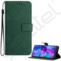 Gigapack GP-176324 T phone 3 5g  tok álló, bőr hatású flip, prémium, sötétzöld kép