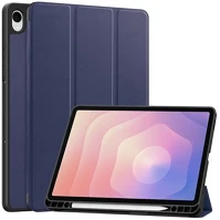 Gigapack GP-177312 tok álló, bőr hatású aktív flip, ceruza tartó, sötétkék kép