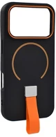 Gigapack GP-177469 szilikon telefonvédő mikrofiber plüss belső, magsafe, fekete kép