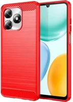 Gigapack GP-178948 Honor x5c plus  szilikon telefonvédő ütésállóság, karbon minta, piros kép