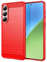 Gigapack GP-179743 Samsung s26 plus  szilikon telefonvédő ütésállóság, karbon minta, piros kép