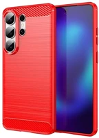 Gigapack GP-179744 szilikon telefonvédő ütésállóság, karbon minta, piros kép