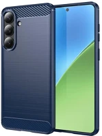 Gigapack GP-179746 szilikon telefonvédő ütésállóság, karbon minta, sötétkék kép