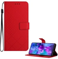 Gigapack GP-180215 Honor magic 8 lite  tok álló, bőr hatású flip, prémium, piros kép