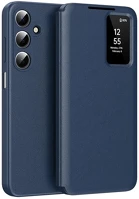 Gigapack GP-180311 Samsung a17 4g / a17 5g  tok álló aktív flip, smart view cover, sötétkék kép