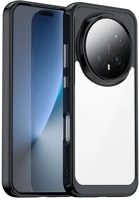 Gigapack GP-180586 szilikon telefonvédő ütésállóság, átlátszó hátlap, fekete kép