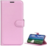 Gigapack GP-180742 Redmi note 15 4g  tok álló, bőr hatású flip, prémium, rózsaszín kép