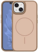 Gigapack GP-181499 Iphone 13  szilikon telefonvédő műanyag hátlap, magsafe, barna kép