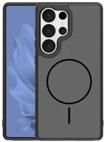 Gigapack GP-181518 Samsung s25 ultra  szilikon telefonvédő műanyag hátlap, magsafe, fekete kép