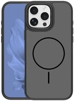 Gigapack GP-181525 Iphone 16 pro szilikon telefonvédő műanyag hátlap, magsafe, fekete kép