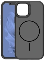 Gigapack GP-181532 Iphone 12 szilikon telefonvédő műanyag hátlap, magsafe, fekete kép