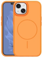 Gigapack GP-181542 Iphone 15  szilikon telefonvédő műanyag hátlap, magsafe, narancssárga kép