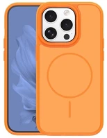 Gigapack GP-181543 Iphone 15 pro  szilikon telefonvédő műanyag hátlap, magsafe, narancssárga kép