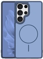 Gigapack GP-181556 szilikon telefonvédő műanyag hátlap, magsafe, sötétkék kép