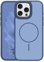 Gigapack GP-181563 Iphone 16 pro  szilikon telefonvédő műanyag hátlap, magsafe, sötétkék kép