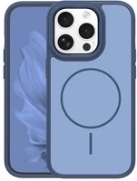 Gigapack GP-181565 Iphone 15 pro  szilikon telefonvédő műanyag hátlap, magsafe, sötétkék kép