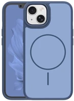 Gigapack GP-181569 Iphone 13 szilikon telefonvédő műanyag hátlap, magsafe, sötétkék kép