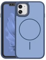 Gigapack GP-181570 Iphone 11  szilikon telefonvédő műanyag hátlap, magsafe, sötétkék kép