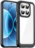 Gigapack GP-182555 szilikon telefonvédő ütésállóság, átlátszó hátlap, fekete kép