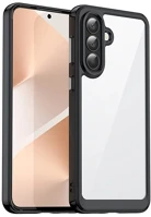 Gigapack GP-182861 szilikon telefonvédő ütésállóság, átlátszó hátlap, fekete kép