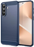 Gigapack GP-182907 szilikon telefonvédő ütésállóság, karbon minta, sötétkék kép