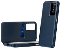 Gigapack GP-182920 Samsung a37 5g  tok álló aktív flip, smart view cover, sötétkék kép