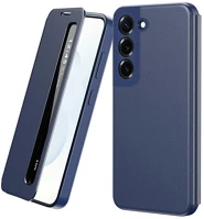 Gigapack GP-183126 Samsung s22  tok álló aktív flip, smart view window, sötétkék kép