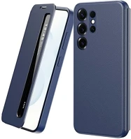 Gigapack GP-183127 Samsung s22 ultra  tok álló aktív flip, smart view window, sötétkék kép