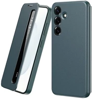 Gigapack GP-183170 Samsung s25  tok álló aktív flip, smart view window, sötétzöld kép