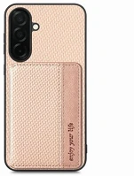 Gigapack GP-183614 Samsung a57 5g  szilikon telefonvédő ütésállóság, karbon minta, bézs kép