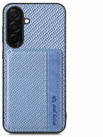 Gigapack GP-183631 szilikon telefonvédő ütésállóság, karbon minta, sötétkék kép