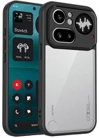 Gigapack GP-184176 szilikon telefonvédő ütésállóság, átlátszó hátlap, fekete kép