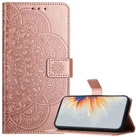 Gigapack GP-184188 Nothing phone  tok álló, bőr hatású flip, mandala, rozéarany kép