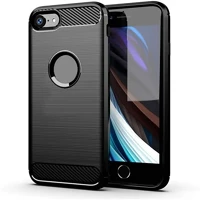 Gigapack GP-30036 Iphone 8 4.7  szilikon telefonvédő ütésállóság, logó kivágás, fekete kép