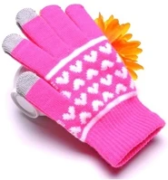 Gigapack GP-40412 Érintő kesztyű univerzális, szív, rózsaszín kép