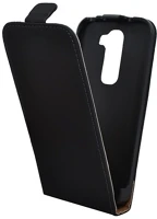 Gigapack GP-45922 Lg g2 mini  tok álló, bőr hatású flip, lefelé nyíló, fekete kép