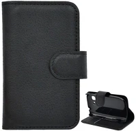 Gigapack GP-49231 Samsung pocket neo  tok álló, bőr hatású flip, prémium, fekete kép