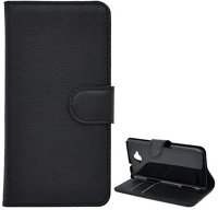 Gigapack GP-49238 Alcatel idol mini  tok álló, bőr hatású flip, prémium, fekete kép