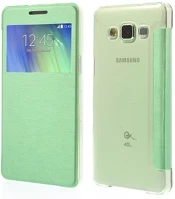 Gigapack GP-51374 tok álló, bőr hatású flip, szálcsiszolt mintázat, világoszöld kép