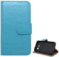 Gigapack GP-52658 Samsung s6  tok álló, bőr hatású flip, prémium, világoskék kép