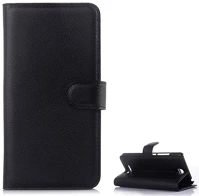 Gigapack GP-59351 Redmi note 2  tok álló, bőr hatású flip, prémium, fekete kép