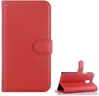 Gigapack GP-60491 Lenovo vibe p1m  tok álló, bőr hatású flip, prémium, piros kép