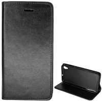 Gigapack GP-66673 Huawei y6 ii  tok álló, bőr hatású flip, asztali tartó, fekete kép