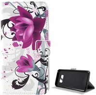 Gigapack GP-69297 Samsung s8 plus  tok álló, bőr hatású flip, lótuszvirág, fehér kép