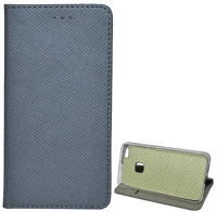 Gigapack GP-69511 Huawei p10 lite  tok álló, bőr hatású flip, rombusz, szürke kép