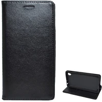 Gigapack GP-70173 Sony xperia l1  tok álló, bőr hatású flip, asztali tartó, fekete kép