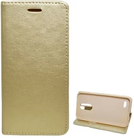 Gigapack GP-71151 Lg k10 (2017)  tok álló, bőr hatású flip, asztali tartó, arany kép