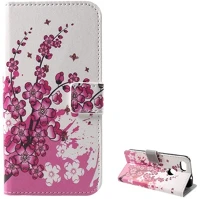 Gigapack GP-72762 Huawei p9 lite mini  tok álló, bőr hatású flip, virág, fehér kép